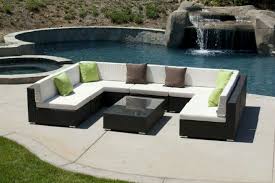 U Shaped Outdoor Furniture Outdoor Sofa Sets Outdoor Living Space Wicker Outdoor Sectional