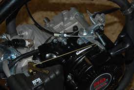 That isn't the governor the governor is internal the arm that you put that spring on that needs to come out to remove the governor and have to fill the what would happen if you just adjust the governor control arm to a different position on the governor linkage. Throttle Linkage Kit For 79cc 99cc Affordable Go Karts