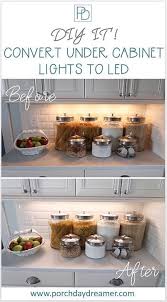 How To Convert Old Under Cabinet Lights To Led Kitchen Under Cabinet Lighting Under Cabinet Lights Kitchen Renovation