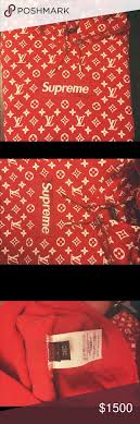 Supreme X Louis Vuitton Hoodie Got This As A Bday Present For My Dad This Is Authentic No I Don T Have A Receipt Y Supreme Hoodie Supreme Shirt Louis Vuitton