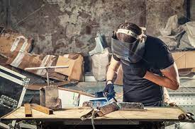 A Man Welder Welders Man Welding Machine