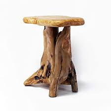 Teak wood root coffee table including 55 inch glass top made by chic teak. Welland Cedar Root Wood Log Side Table End Table Rustic Primitive Natural Live Edge Amazon In Furniture