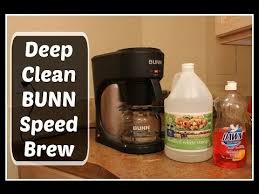 How To Deep Clean Bunn Speed Brew Coffee Maker Using Vinegar Youtube Bunn Coffee Maker Coffee Maker Cleaner Coffee Pot Cleaning