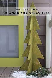 How To Make A 3d Wood Christmas Tree Christmas Diy Wood Wood Christmas Trees Diy Wooden Christmas Trees Diy