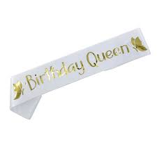 50th birthday party ideas for a woman. Birthday Queen Satin Sash 18th 20th 21st 30th 40th 50th Birthday Sash For Women Girl Happy Birthday Party Decorations Supplies Party Diy Decorations Aliexpress