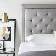 The fall one room challenge finally provided the push for me to get it done. Stkkredtsthbking Malouf Rectangle Diamond Tufted Upholstered Headboard Stone Color King King Bedzzz Express