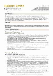 Build your own assistant manager job description using our guide on the top assistant manager skills, education, experience and more. Department Supervisor Resume Samples Qwikresume
