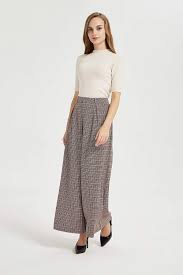 Black And White Women S Clothing Store Tronjori Women High Waist Casual Wide Leg Long Palazzo Pants Trousers S Black White At Amazon Women S Clothing Store Fancy Shirt Women High Waisted