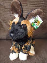 African Wild Dog Plush 12 Stuffed Animal Wild Republic Spotted Painted Wolf Plush Stuffed Animals Animals Wild Wild Dogs