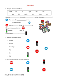 Road Safety Road Safety Kindergarten Worksheets School Safety
