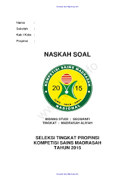 Maybe you would like to learn more about one of these? Soal Dan Kunci Jawaban Ksm Bidang Geografi Ma 2015 Pdf