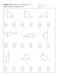 As you read, you should be looking for we will use these ratios to answer questions about triangles below and then we will go through a couple of application problems. Right Triangles Trigonometry