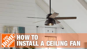 Before you can learn how to change ceiling fan blades, you need to know what replacement style will work for you. How To Replace Or Install A Ceiling Fan The Home Depot Youtube