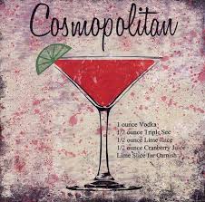 Cosmopolitan By Louise Carey Art Print Drinks Alcohol Recipes Alcoholic Drinks Boozy Drinks