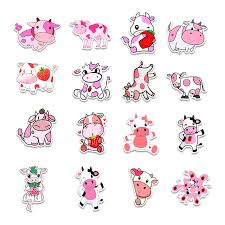 Kartun anak sapi lucu untuk anak anak sd. 10 50 Buah Kawaii Kartun Merah Muda Stroberi Sapi Vsco Stiker Untuk Anak Anak Diy Skateboard Koper Laptop Sepeda Helm Mobil Decals Alat Tulis Sticker