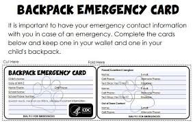 Print out a card for every member of your household. Cdc Emergency Ø¹Ù„Ù‰ ØªÙˆÙŠØªØ± Fill Out An Emergency Contact Card For Your Kids To Keep In Their Backpacks Http T Co Z9wklcmigq Safetychat Http T Co Zqnvtgs4ie