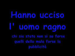 Do sol forse la pubblicità sol lam fa hanno ucciso luomo ragno. Curva Articolo Vendita Canzone Dell Uomo Ragno Agingtheafricanlion Org