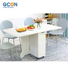 Foldable wooden table and chair set. Foldable Wood Extendable Dining Table Chair Set Space Saving Furniture China Dining Table Dining Table And Chair Made In China Com