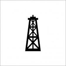 Oil Rig Black Icon On White Background Vector Illustration For Website Mobile Application Presentation Infographic Petroleum Gasoline Derrick Concept Sign Gra Design Element Website Icons Vector Illustration