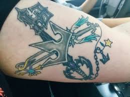 Follow your heart with this gaming tattoo design. Tatto Kingdom Hearts Tattoo Ideas