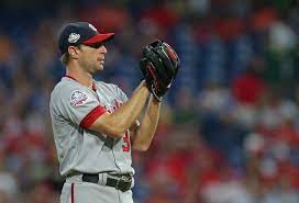 He then held up his glove and hat to further show the opponent he was clean. Washington Nationals Max Scherzer And The 300 Strikeout Club