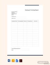 free sample employee training report template google docs word net words how to write a book year 7
