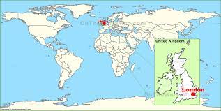 Germany, italy, japan world (b) allied powers: London On The World Map