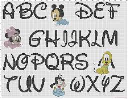 Maybe you would like to learn more about one of these? Cross Stitch Disney Baby Alphabet Font Disney And Baby Characters Pattern Free Cross Stitch Patterns Simple Unique Alphabets Baby