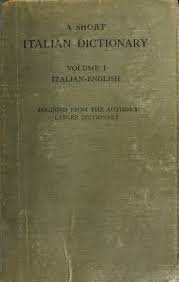 A Short Italian Dictionary Abridged From The Authors