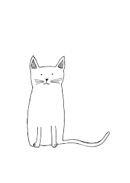Simple Cat Drawing By Carissa Tanton Print Available On Etsy Line Drawing Cat Cat Embroidery Carissa Simple Cat Drawing Cat Drawing Cat Wall Art