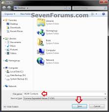 The navigation menu for exporters/importers guide. Windows Live Mail Export And Import Contacts Windows 7 Help Forums