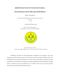 Kedudukan siswa dalam kelompok & menentukan nilai akhir | 1 i. Pdf Kedudukan Dan Fungsi Pancasila Bagi Bangsa Dan Negara Indonesia