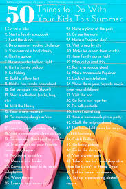 Mommy Camp 101 50 Things To Do With Your Kids This Summer Babysitting Fun Fun Activities Summer Reading Challenge