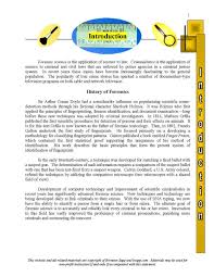 Unit 1 Introduction Science Curriculum Forensics Forensic Science