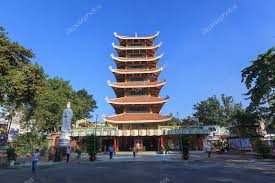 Vietnam National Pagoda ( Vietnam Quoc Tu ) located at district 10. This is  a famous pagoda at Ho Chi Minh City. — Stock Editorial Photo © jethuynh  #60456963