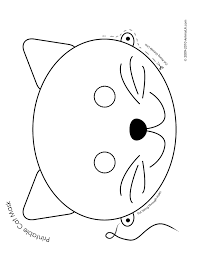 Add a layer of spook and. Cat Mask Coloring Page Woo Jr Kids Activities Printable Animal Masks Animal Masks Printable Halloween Masks