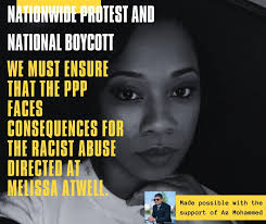 Well yall watch this barefaced 'Slack Buckta Srape-Head', organising a  protest to boycott. What they need to boycott is your lil b--dy self.  #crass #desperate