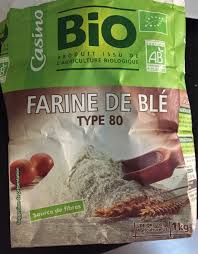 Farine De Ble Type 80 Casino Bio 1 Kg