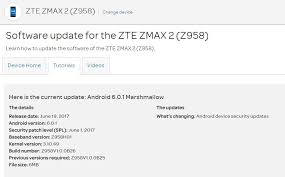 * general method for android devices. At T Zte Zmax 2 Gets Z958v1 0 0b26 Update With June Security Patch