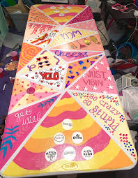 Beer Pong Table In 2020 Beer Pong Table Painted Beer Pong Table Designs Diy Beer Pong Table