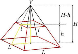 Formula Para Calcular O Volume De Um Cone Tronco De Piramide Brasil Escola Piramide Escola Tronco