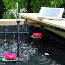 Fontaine Solaire Exterieur Pompe A Eau Solaire Pour Fontaine De Bassin Jardin Piscine Hauteur Jet 50cm De Pk Green Sadovyj Prud Fontan
