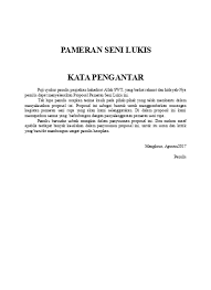 Membuat proposal pameran seni rupa. Proposal Kegiatan Pameran Seni Lukis 1
