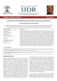 Paper 1/ section c nouns pronouns verbs q & r tenses sva synonyms antonyms spelling punctuation etc verbs adverbs adjectives prepositions conjunctions. Pdf Attitude Towards English Language Acquisition