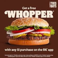 How to get free whoppers and original chicken sandwiches? Facebook