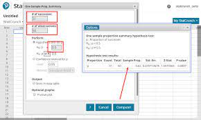Hypothesis Tests And Confidence Intervals For A Proportion With Summary Data