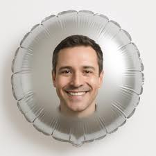 Rose Gold and White Balloon