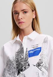 Karl Lagerfeld Jeans TROMPE-L'OEIL SHIRT