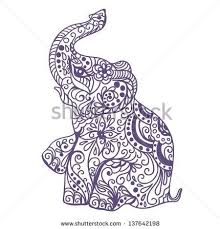 Up trunk elephant tattoo on arm. Tribal Elephant Trunk Up Tattoos Tattoo