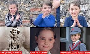 Prinz louis hat grund zur freude, denn heute ist schon sein dritter geburtstag! Royal Fans Go Wild Over Princess Charlotte S Uncanny Resemblance To The Queen Daily Mail Online